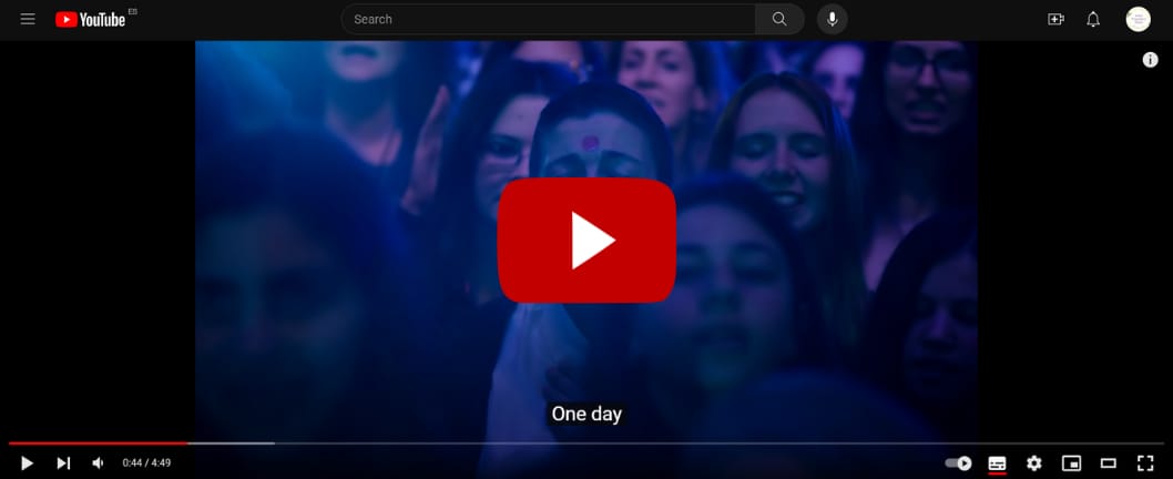 Screenshot of the video. Click on it to listen to the amazing song